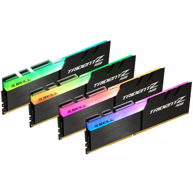 DIMM 32 GB DDR4-3600 (4x 8 GB) Quad-Kit, Memory black, F4-3600C16Q-32GTZRC, Trident Z RGB, INTEL XMP