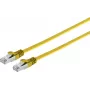 Flat RJ45 Patch Cable Cat.7 1 m Yellow ShiverPeaks