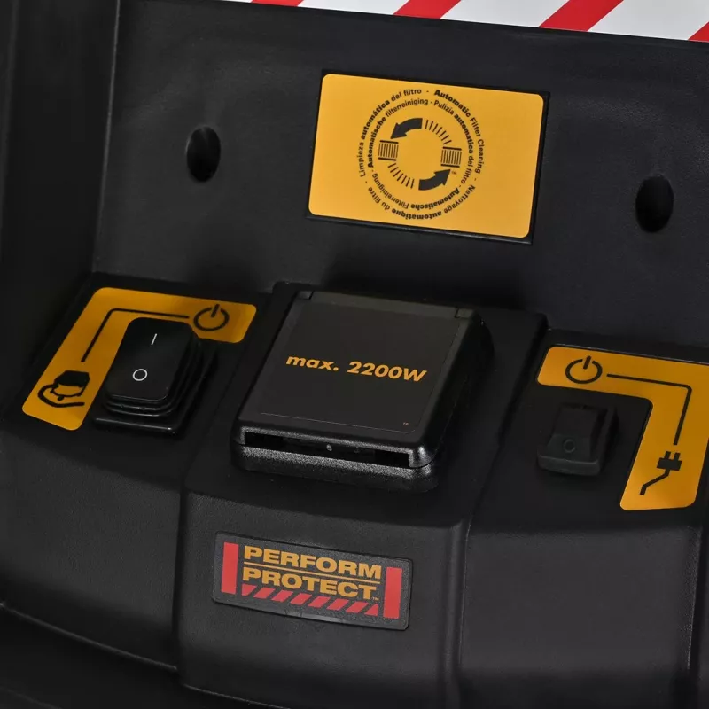 DeWALT DWV901L dust extractor Black, Yellow 30 L 1400 W