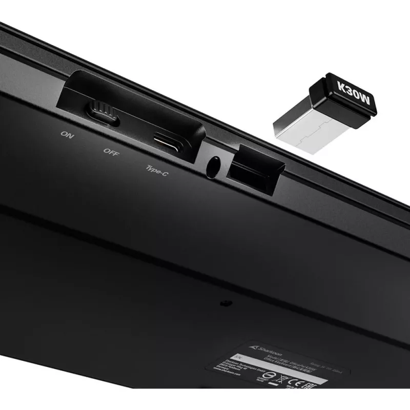 Sharkoon OfficePal K30W black DE-Layout Rubberdome