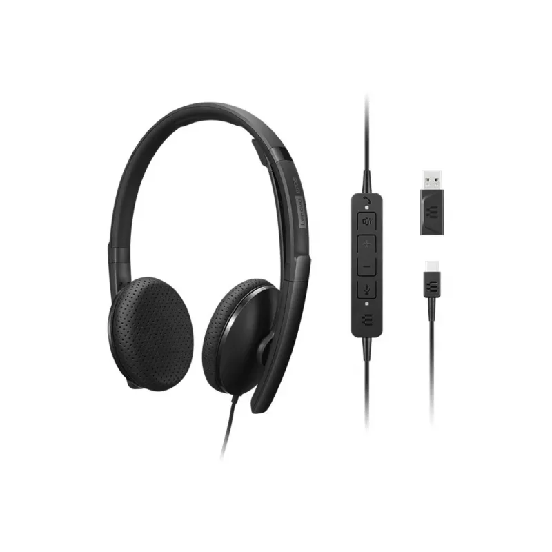Lenovo 4XD1M45626 headphones/headset Wired Head-band USB Type-C Black