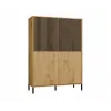 KAMARO 4DK SLIM/GŁ OAK ARTISAN DISPLAY CABINET