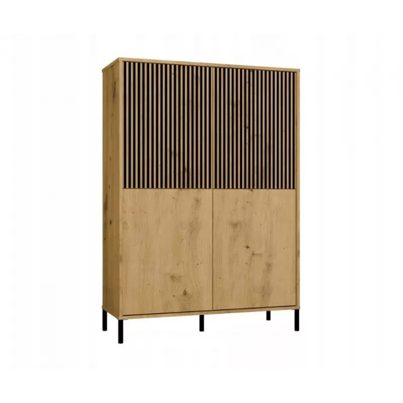 KAMARO 4DK SLIM/GŁ OAK ARTISAN DISPLAY CABINET