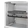 QOLTEC 54485 19-Inch 12U Wall-Mount Rack Cabinet, 600x450x635 mm, Black
