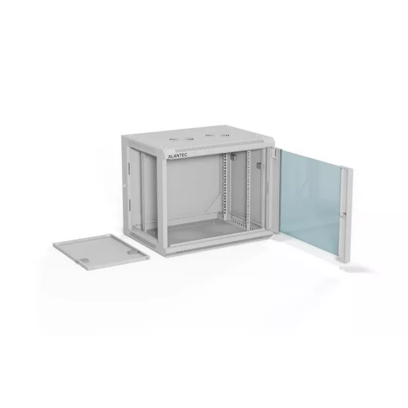 ALANTEC Racking cabinet 19 9U 600x450, Grey FLAT PACK