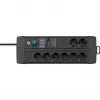 Power extension Brennenstuhl 1256000698 3 m 8 AC outlets Indoor Black