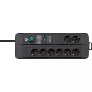 Power extension Brennenstuhl 1256000698 3 m 8 AC outlets Indoor Black