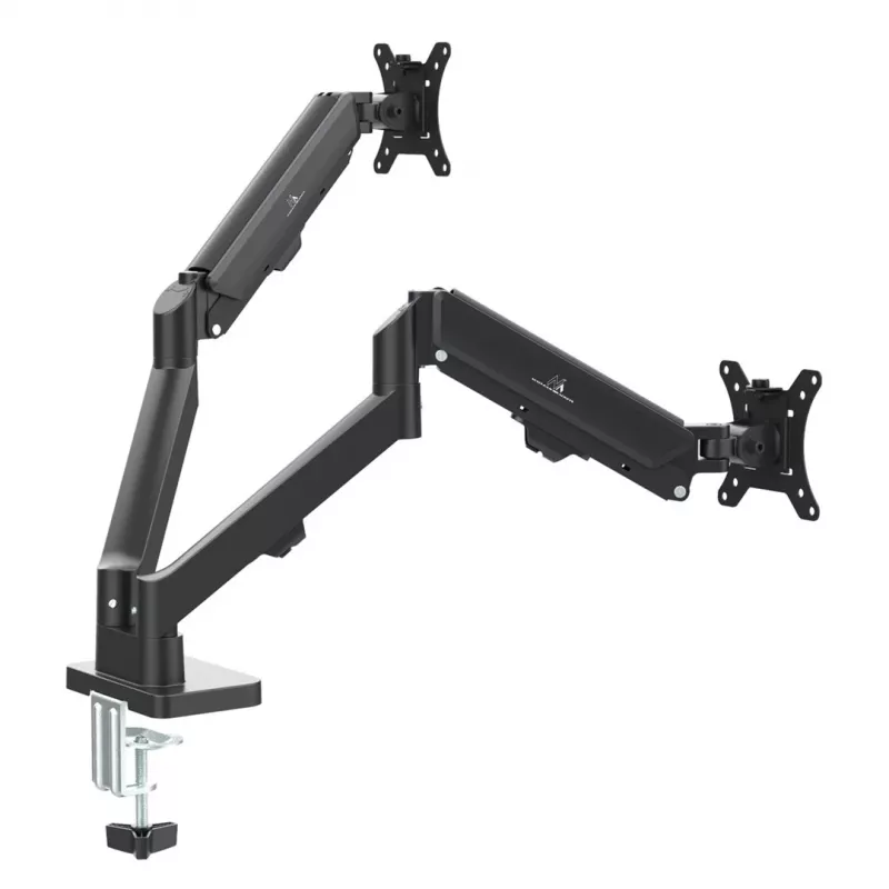 Maclean 2 monitor mount, gas spring, 17-32, 2-10kg, black, MC-134