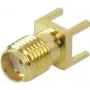 Video connector ShiverPeaks 98612 SMA gold-plated print-mount