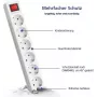 Power Extension Helos 262796 1.5m 6 AC Outlets Indoor White