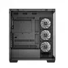 PC case DeepCool CG580 4F Midi Tower — ATX/ITX/MicroATX, tempered glass, 3×120mm+1×120mm fans, 2×3.5 inch & 2×2.5 inch, USB-A×2 USB-C×1, black