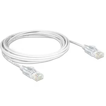 DeLOCK - Patch-Cable - RJ-45 (M) - RJ-45 (M) - 50cm - UTP - CAT 6 - Halogen-Free - White (83780)