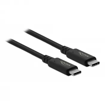 Delock - USB Cable - USB-C (M) to USB-C (M) - USB4 / Thunderbolt 3 / DisplayPort - 20 V - 5 A - 80 cm - Supports Power Delivery 3.0, Supports 8K 60 Hz (7680 x 4320), support