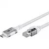 Goobay 74177 - Network Adapter Cable USB 3.1 Type C Gigabit Ethernet 3 m - Network Card - 1.000 Mbps (74177)