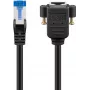 Goobay CAT 6A Extension Cable, S/FTP (PiMF), black (65643)