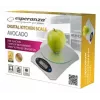 Electronic kitchen scale ESPERANZA Avocado Grey — 5 kg capacity, bamboo platform, g/lb/oz units