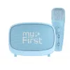 Children's portable speaker myFirst Voice 2 by myFirst — blue, battery-powered wireless speaker with microphone support