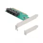 DELOCK PCIe x16 bifurcation card to 4× internal SFF-8643 NVMe, low-profile