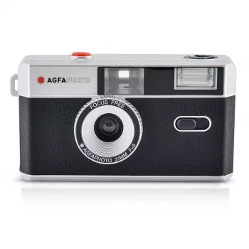 AgfaPhoto 603000 Film Camera Compact Film Camera 35 mm Black - Silver (603000)