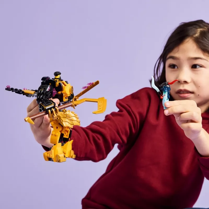 LEGO building set NINJAGO 71839 Arin's Spinjitzu Battle Mech, 213 pieces, 2 minifigures, height 160 mm