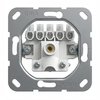 Electrical switch accessory Gira 040000, aluminium finish