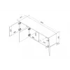 Cama 3D RTV cabinet ALMA 150x41.5xH55 cashmere