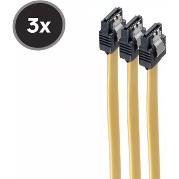 SATA data cable ShiverPeaks BS78246-0.5Y-3 6 Gb/s with metal clip, 0.5 m