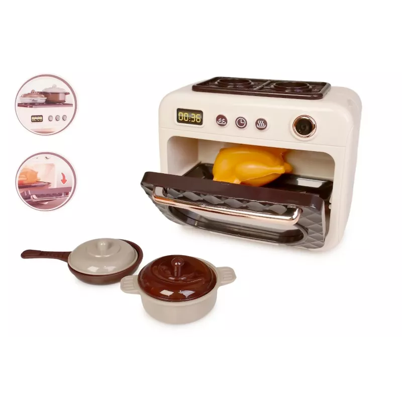 Toy oven Artyk 180507 with light — children's play appliance for role play sets