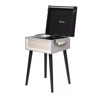 Turntable Denver VPR-250 Black Grey Wood 33 1/3 45 78 RPM