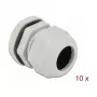 Cable Gland DeLOCK 60225 Grey Plastic 10 pcs