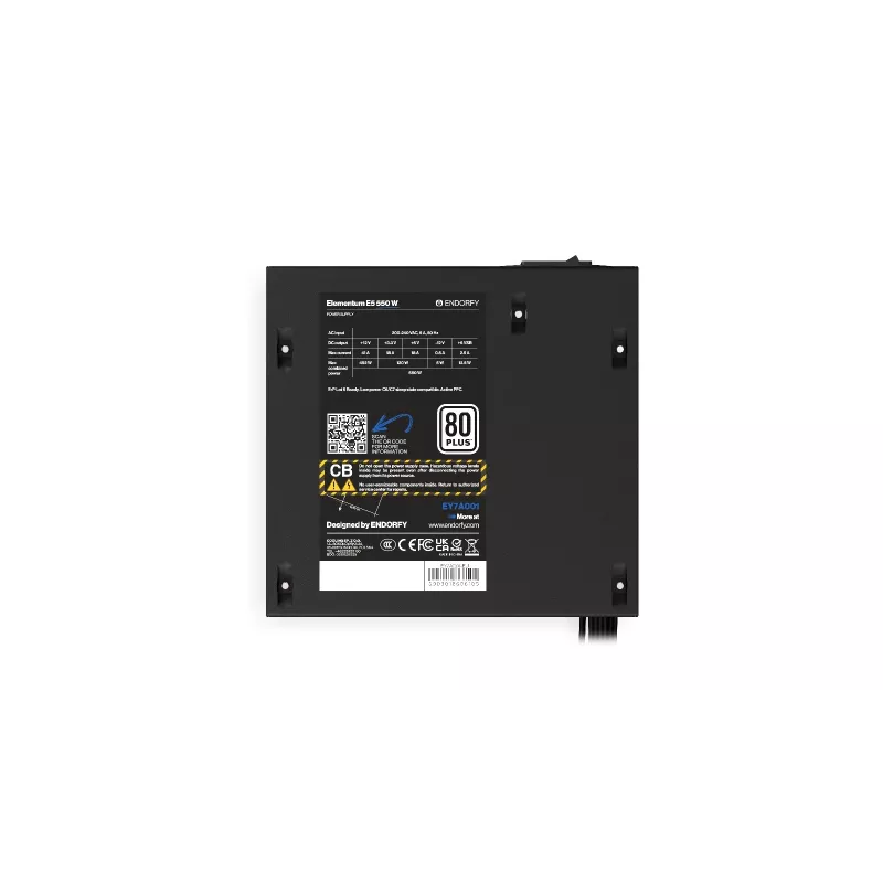ENDORFY Elementum E5 550W Power Supply Unit 24-pin ATX ATX Black