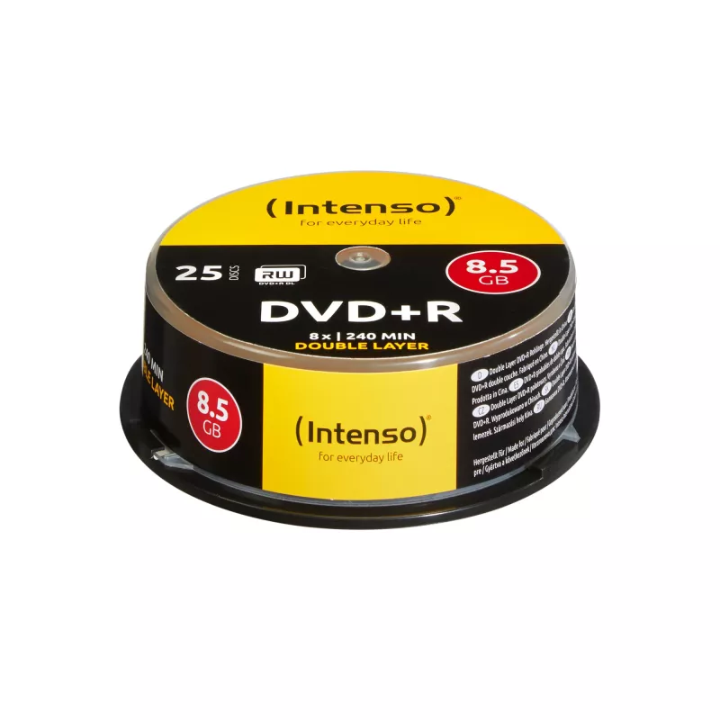 DVD+R DL Intenso 8.5GB 8x Double Layer 25 pcs