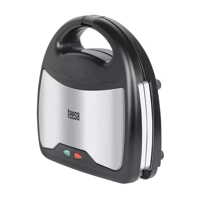 Sandwich Maker Teesa TSA3221 800 W Black Stainless Steel