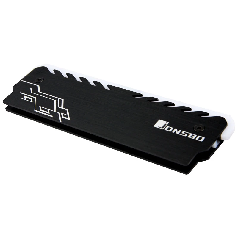 RAM cooler Jonsbo NC-1 RGB Black — active memory heatsink with RGB lighting, low-profile design