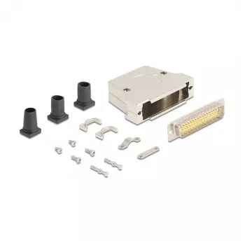 DeLOCK 67140 wire connector D-Sub 50-pin Silver Male