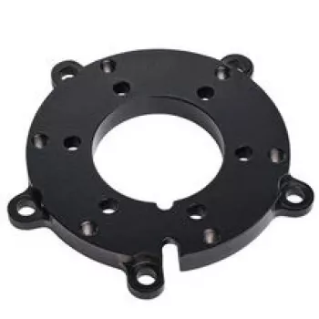 Adapter plate for quick-release, Asetek 3rd Party QR Adapter Plate, compatible with 70 mm and 50.8 mm bolt patterns — black