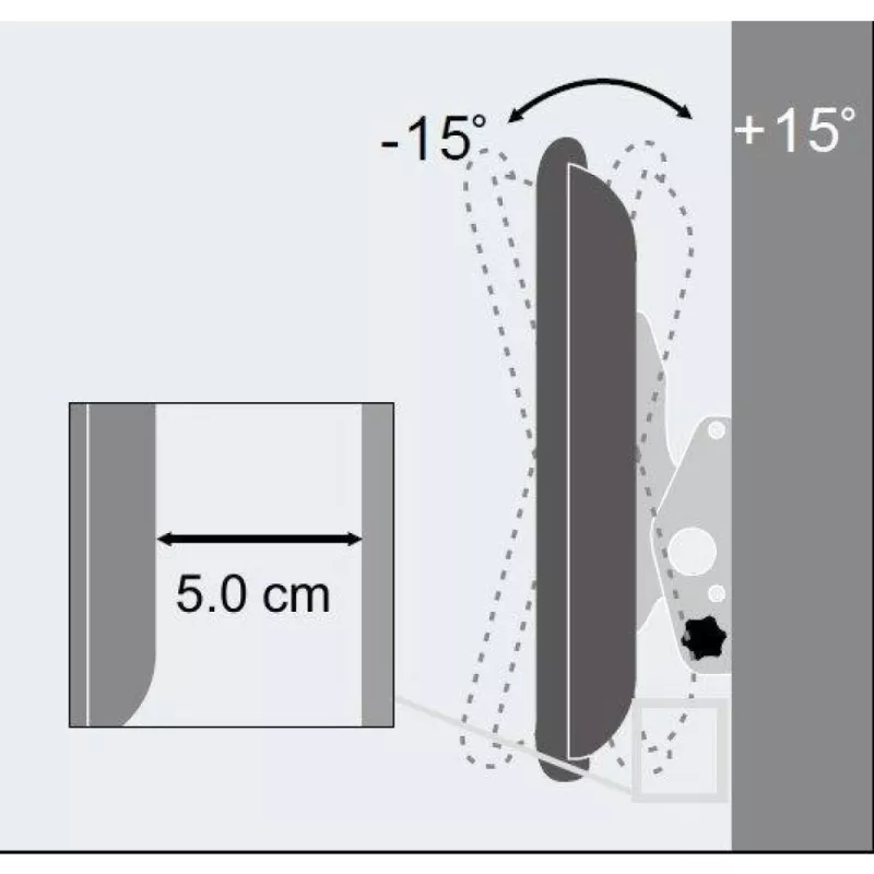 Techly 23-55 inch Wall Bracket for LED LCD TV Tilting” ICA-PLB 131M