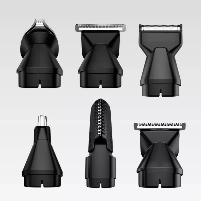 Haircutting set Maestro MR-661 6-in-1 — black, multi-function grooming kit