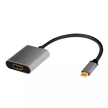 LogiLink CUA0103 USB 3.2 Gen1 Type-C to HDMI-A Cable 0.15m Black Grey