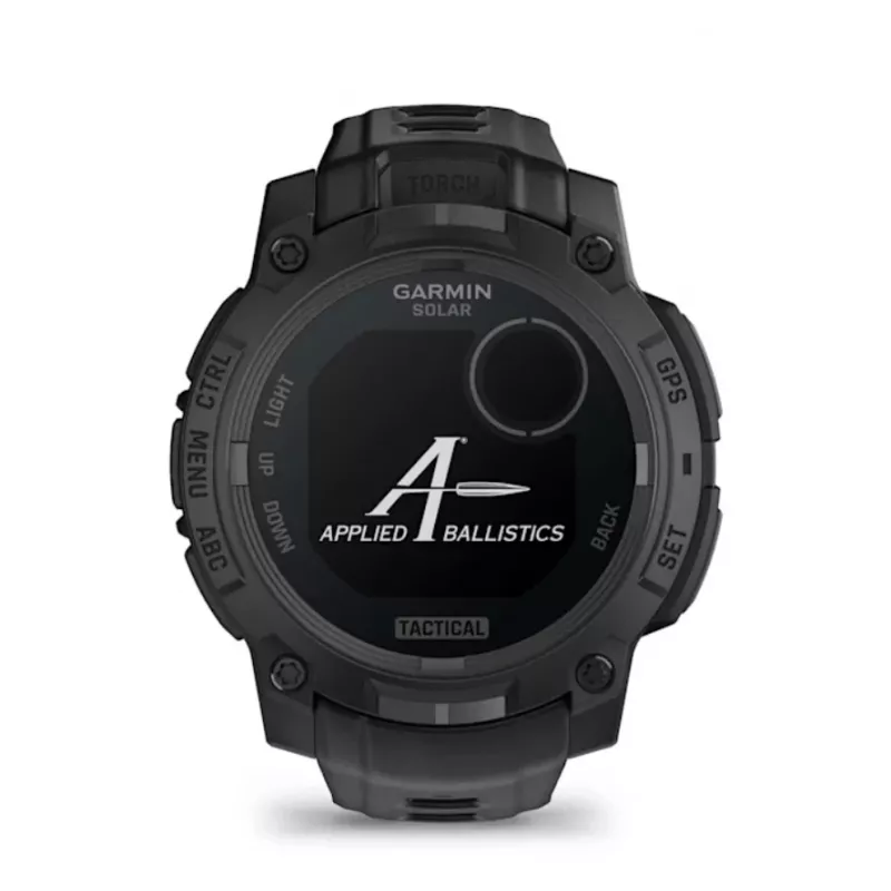 Smartwatch GARMIN Instinct 3 45mm Solar Tactical Edition Black — 45mm, solar charging, GPS, heart rate monitor