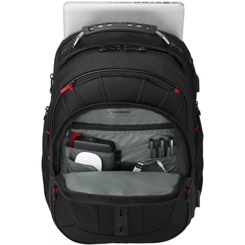 Wenger Pegasus Deluxe - notebook backpack - 40,6 cm - 35,60cm (14) - 40,60cm (16) - Black (606492)