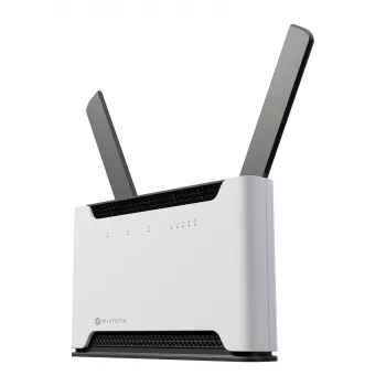 Wireless router MikroTik Chateau PRO ax — dual-band 2.4/5 GHz, 3548 Mbit/s, PoE, 5x LAN, 2 external antennas, grey/white