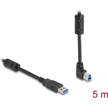 DeLOCK USB Cable Type-A male to Type-B male 90° upwards angled 5 m