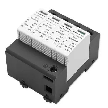Surge protector QOLTEC 52588 AC 4P 420V T2 C — 4-pole AC surge arrester, 420 V, Type 2