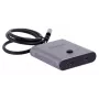 Docking station Unitek D1078A — USB-C hub, 2x USB-C input, 1x USB-C output, 100 W PD, 4K support, 3480×2160 max, grey