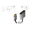 LogiLink CDA0108 video cable adapter 0.15 m DisplayPort HDMI Black Grey