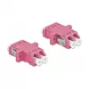 Fibre optic connector LC Female–Female DELOCK 86537 OM4, pack of 2