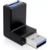USB 3.0 M/F Connector DeLOCK 65340 Black