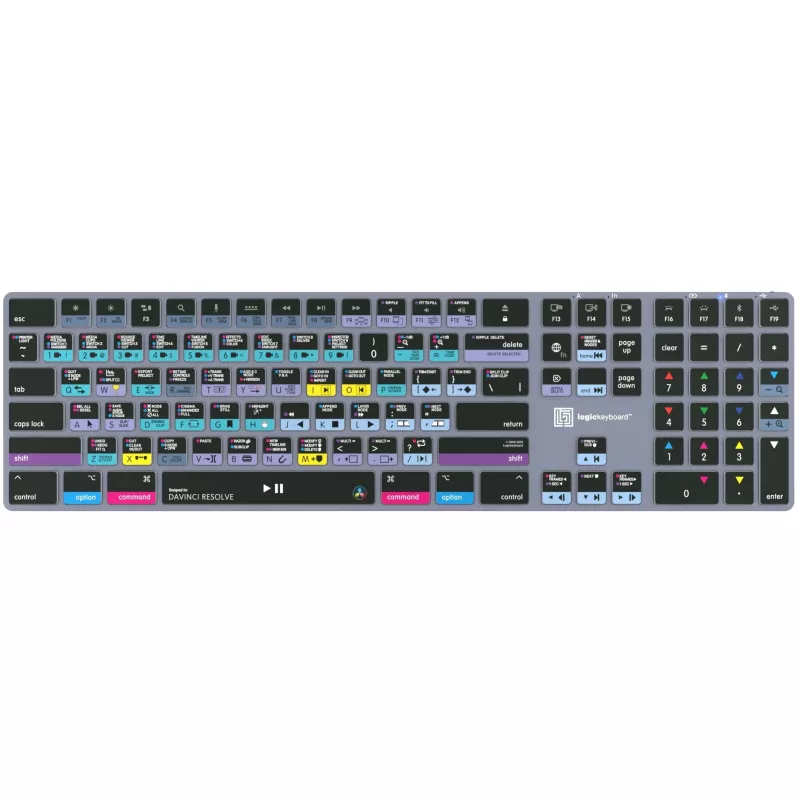 Logickeyboard LKB-RESB-TM-UK Office Bluetooth QWERTY Keyboard Grey Titanium