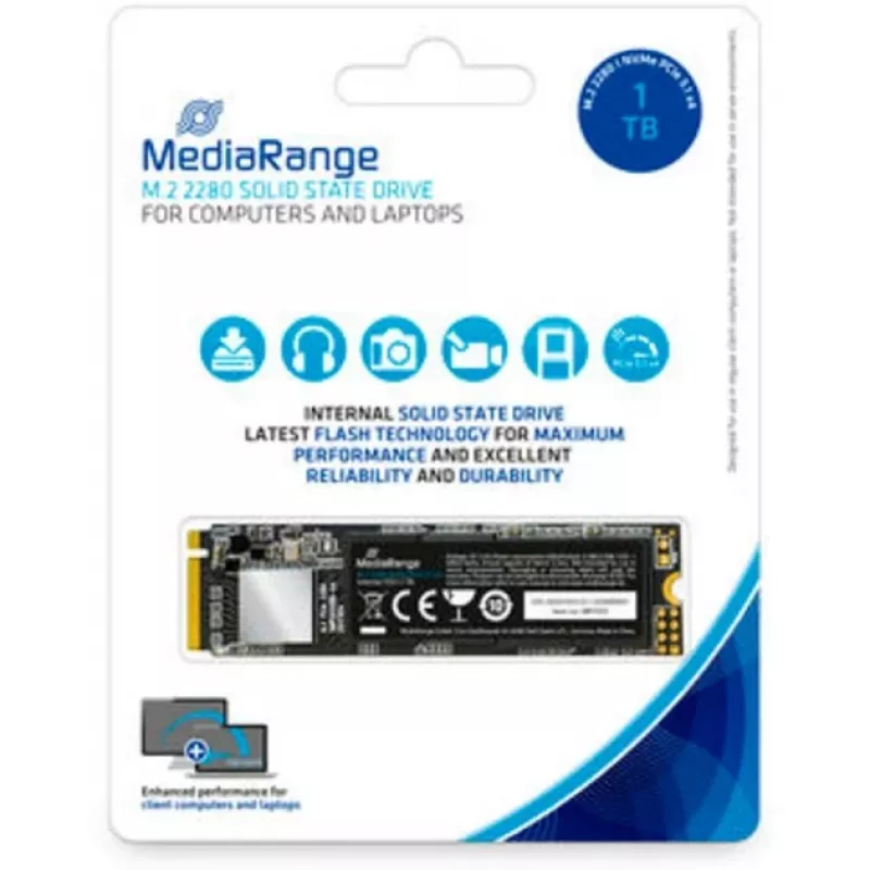 SSD disk MediaRange 1 TB M.2 PCI Express 3.1 NVMe MR1033
